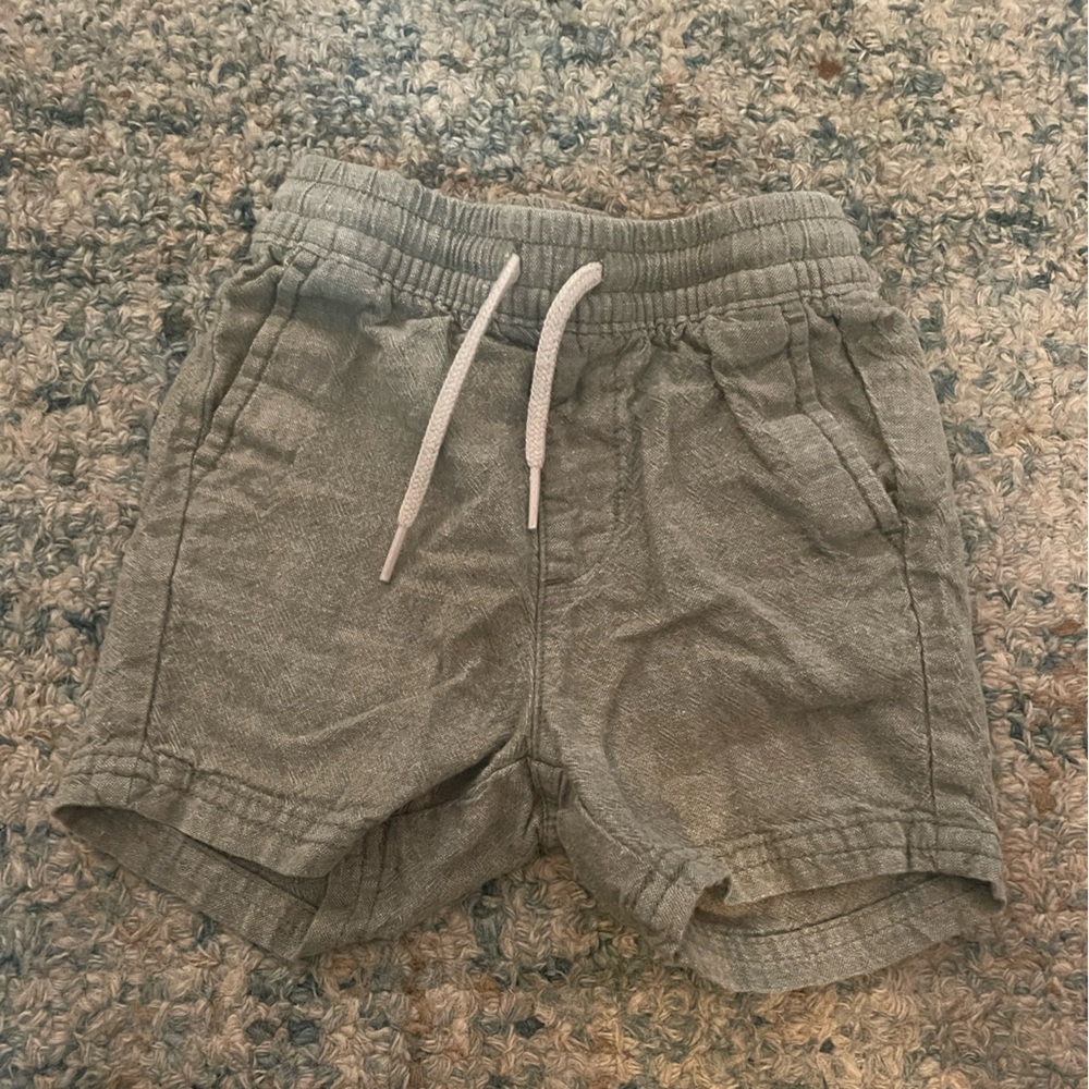 Old Navy Linen Shorts - Olive Green